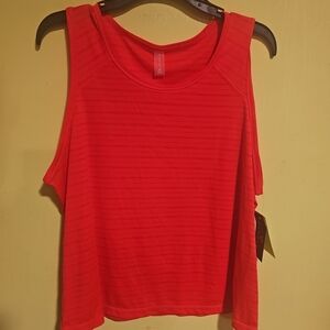 NWT Vively Women's Size 1X Activewear Hot Pink Tank Top Athletic Active